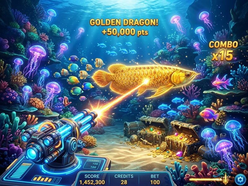 Arcade multiplayer fishing games arena on Jili58