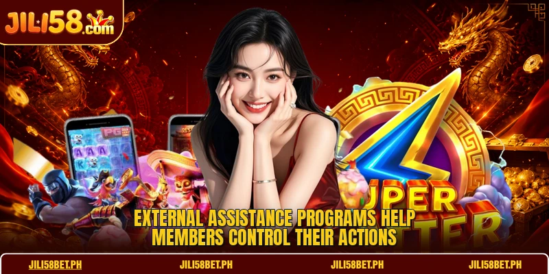 External assistance programs help members control their actions