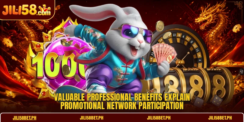 Valuable professional benefits explain promotional network participation