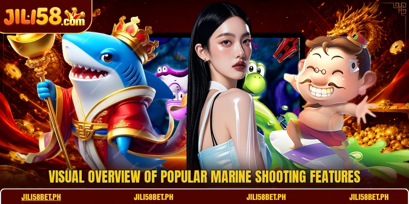 Visual overview of popular marine shooting features